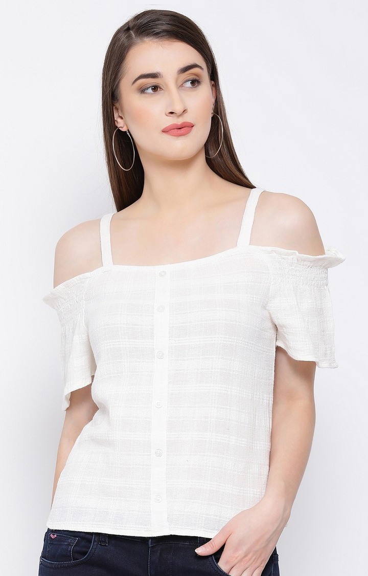Ivory Renata Strap Women’S Top
