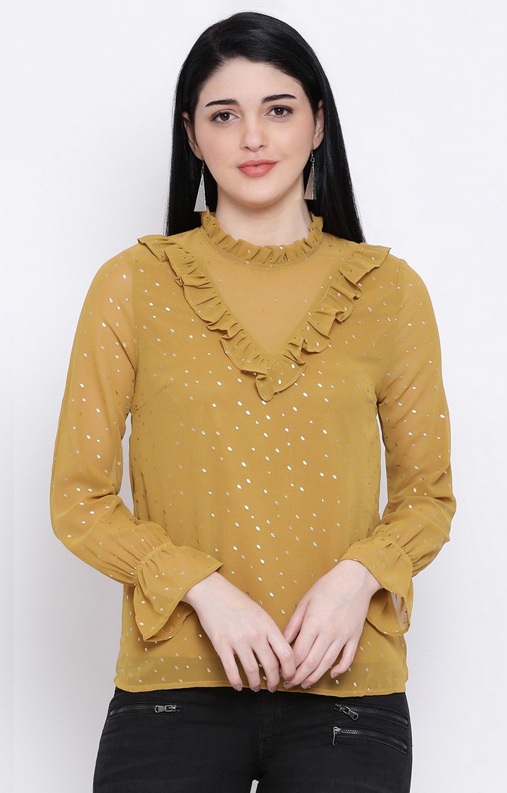 Gold Class Frill Women Top