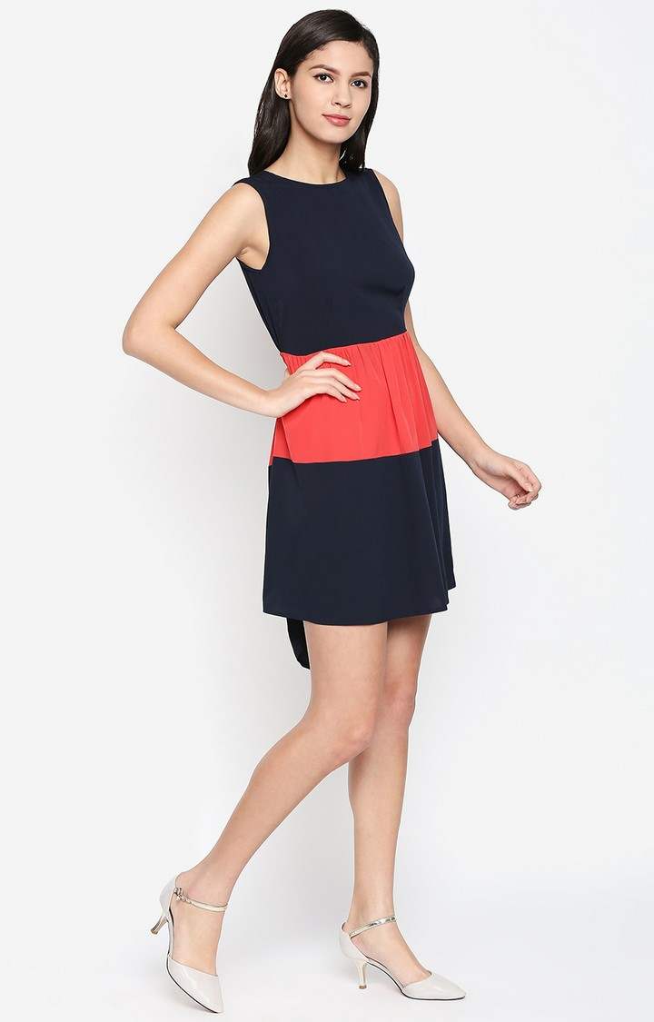 Colorblocknumera Dina Hi-Lo Dress
