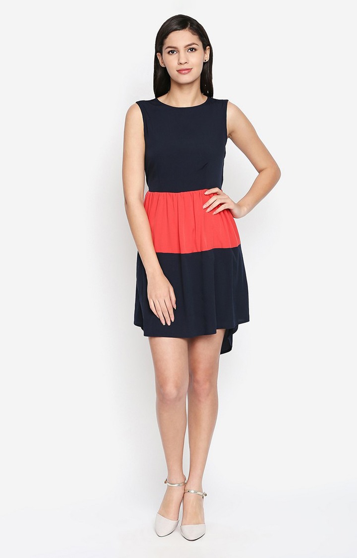 Colorblocknumera Dina Hi-Lo Dress