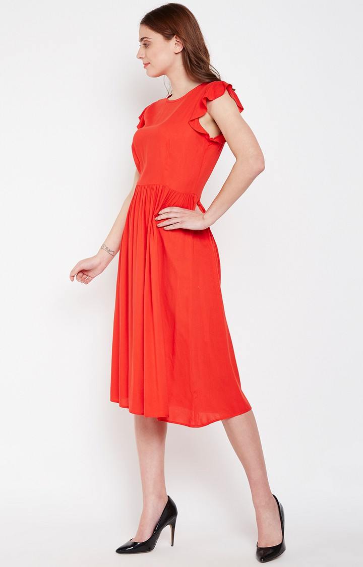 Fiery Beach Tymon A-Line Dress