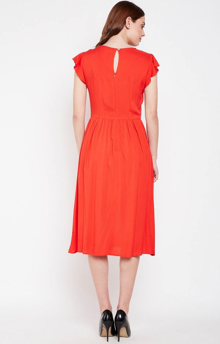 Fiery Beach Tymon A-Line Dress