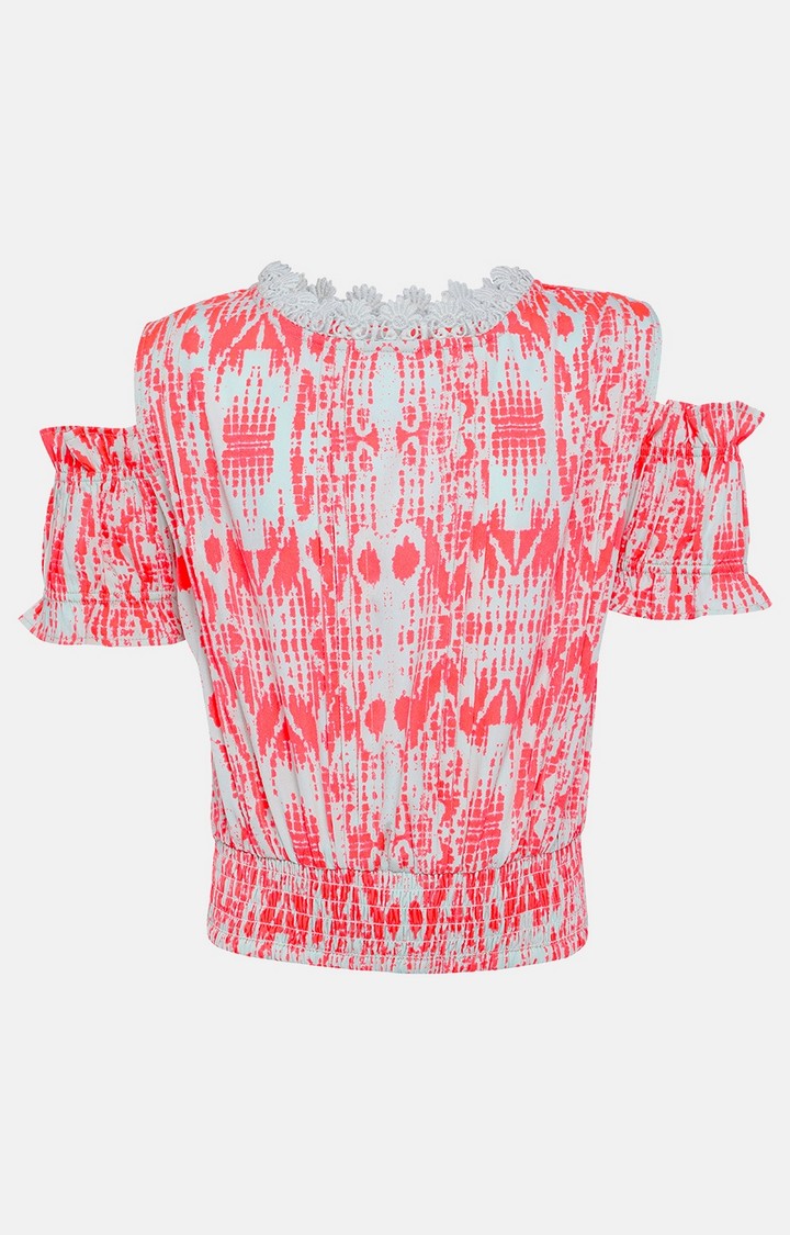 Abstract Angelic Stylized Girl Top