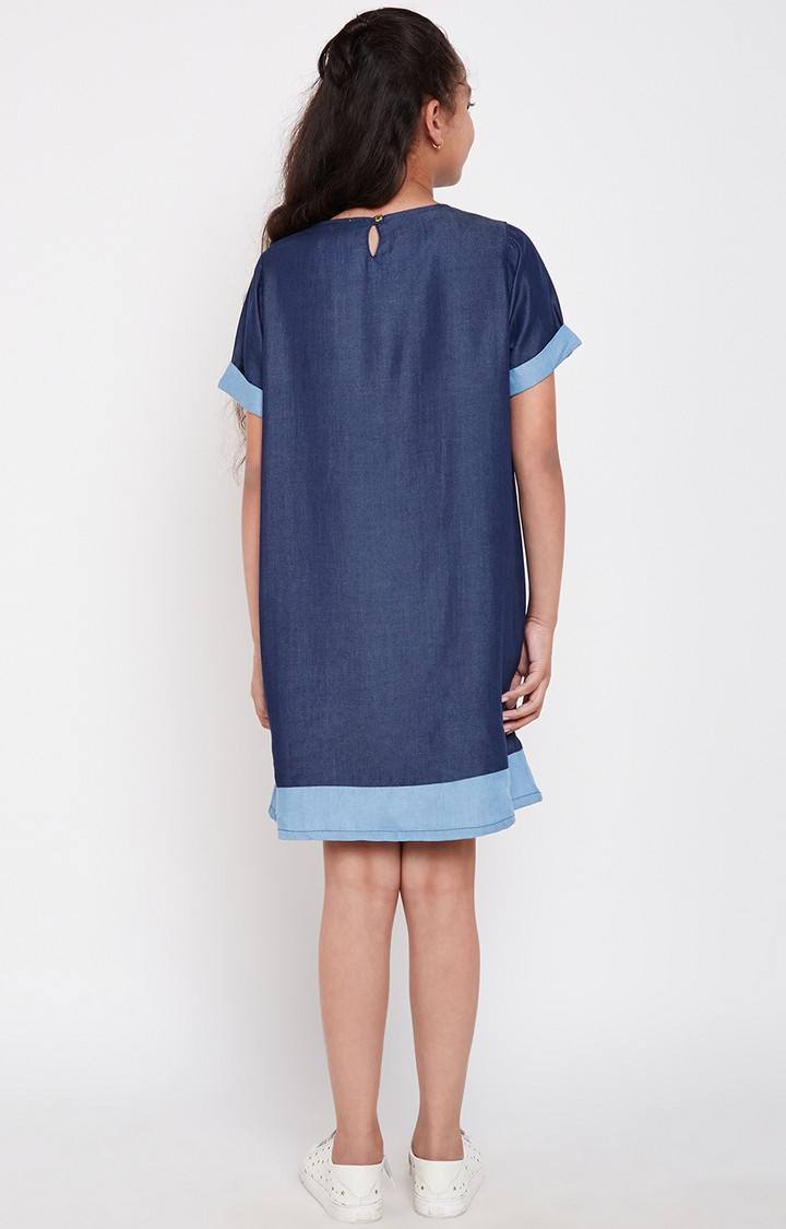 Sia Denim Duo Faux Skater Girl Dress