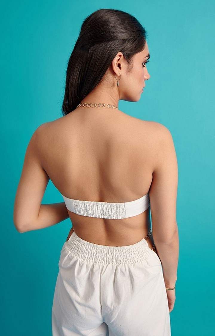 Gathered Bandeau Top