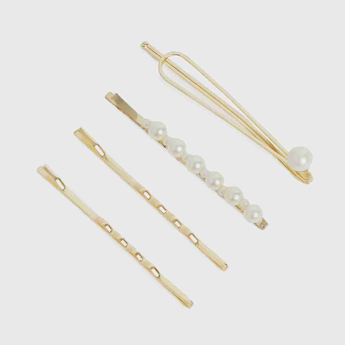 Hair Clip - Pack of 4, Golden
