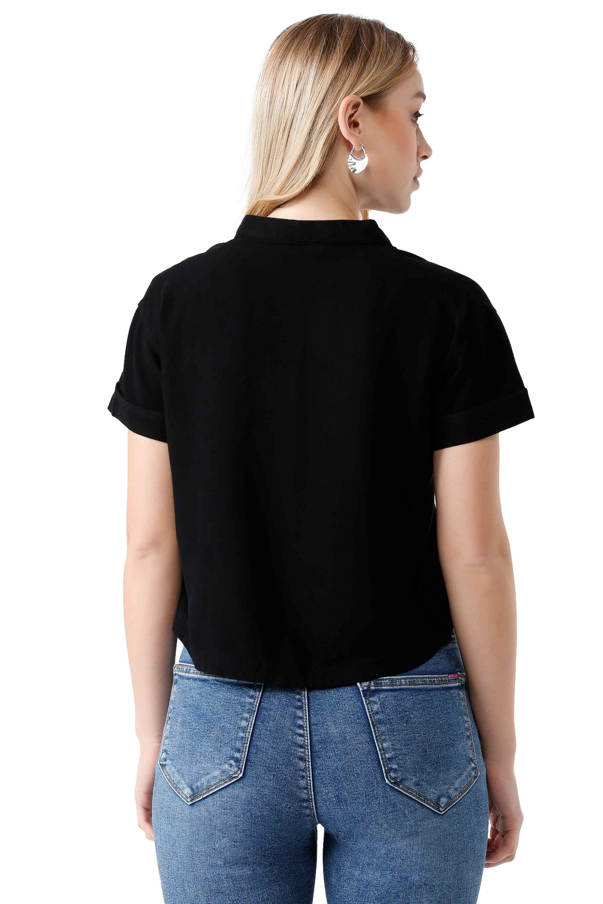 KRAUS Solid Blended Fabric Women's Casual Wear Shirt