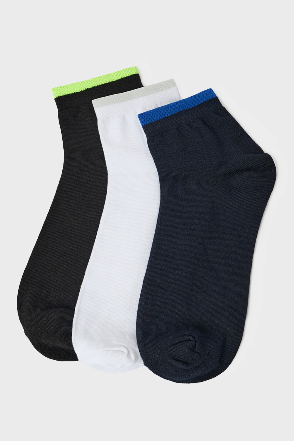 Cotton Ankle Length Men's Ankle Socks Assorted Pack of 3