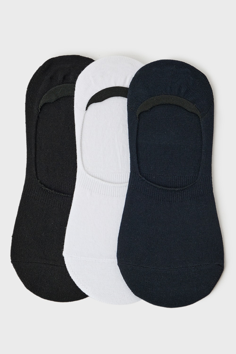 Cotton Men's No Show Socks Assorted Pack of 3