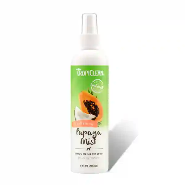 TropiClean Papaya Mist Freshening &amp; Deodorizing Pet Spray - 236 ml