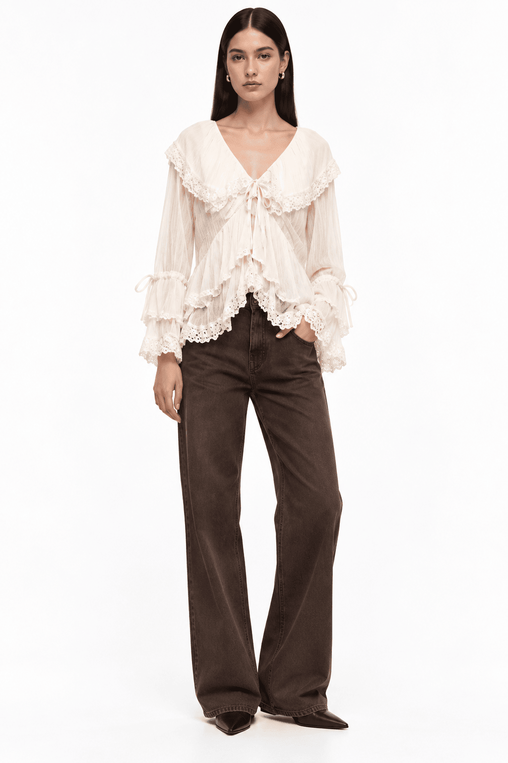 Alena Ruffle Top