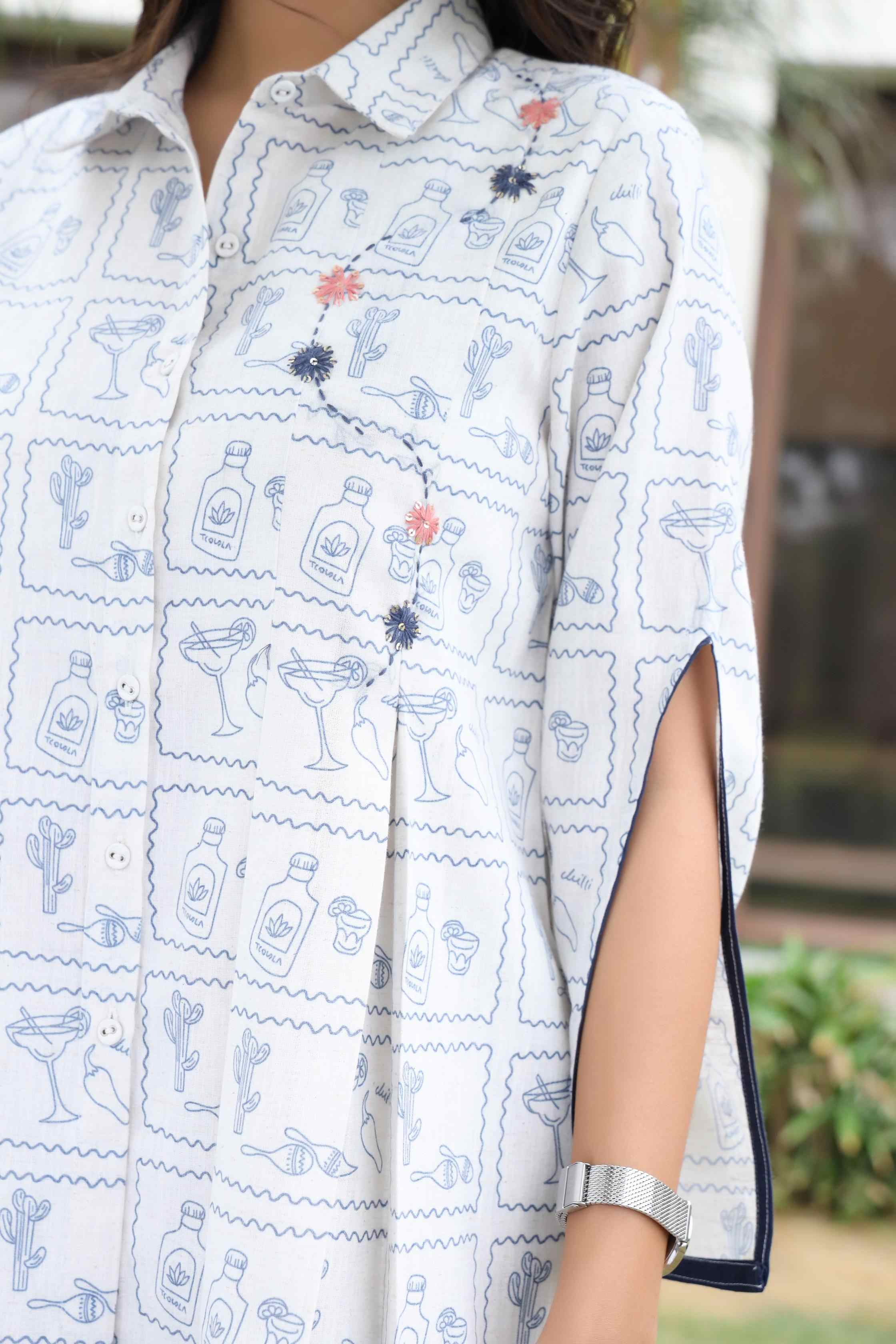WOMEN'S COTTON PARTY WEAR CO-ORD SET