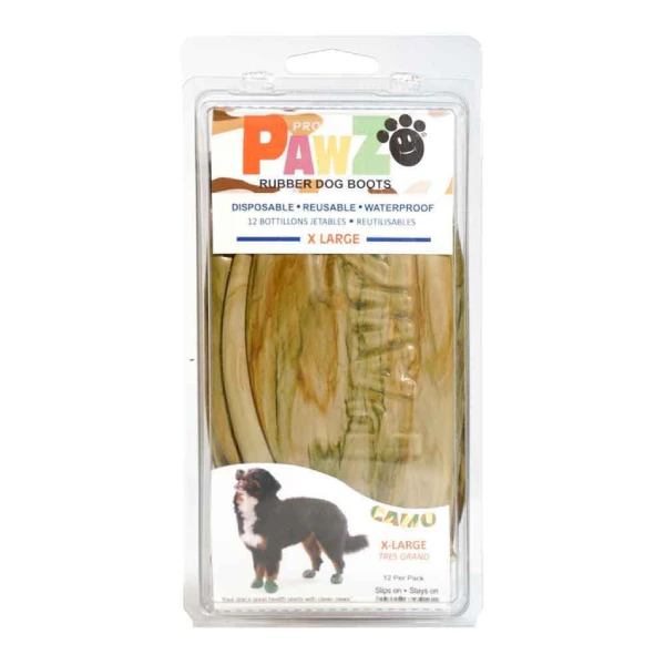 Protex Pawz Disposable Dog Boots - Camo - 12 Disposable Boots