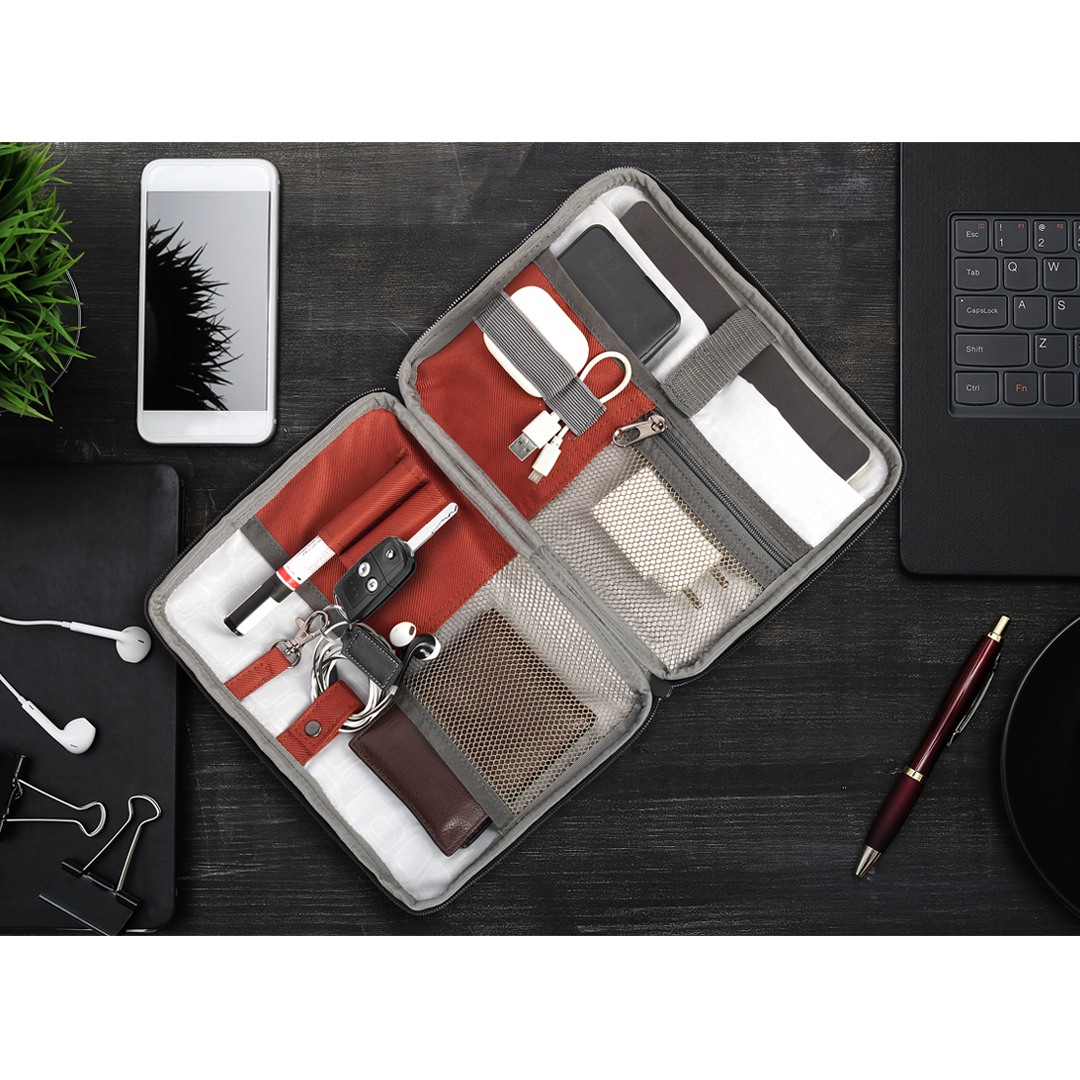 Laptop Backpack and Tech Kit - Grey