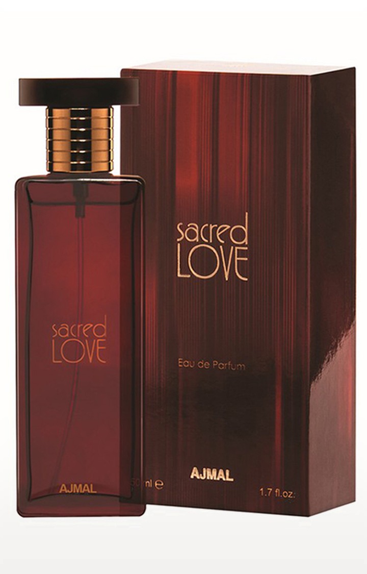 Ajmal Sacred Love EDP Musky Perfume 50ml for Women and Aurum Concentrated Perfume Oil Fruity Alcohol-free Attar 10ml for Women