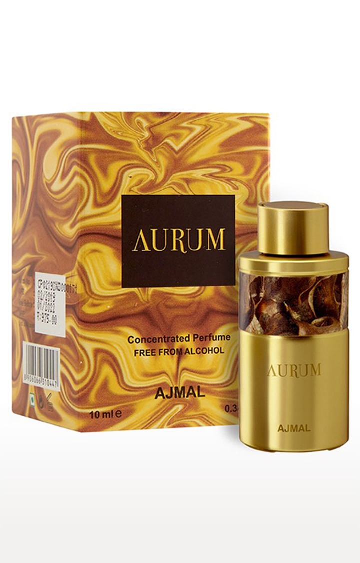Ajmal Sacred Love EDP Musky Perfume 50ml for Women and Aurum Concentrated Perfume Oil Fruity Alcohol-free Attar 10ml for Women