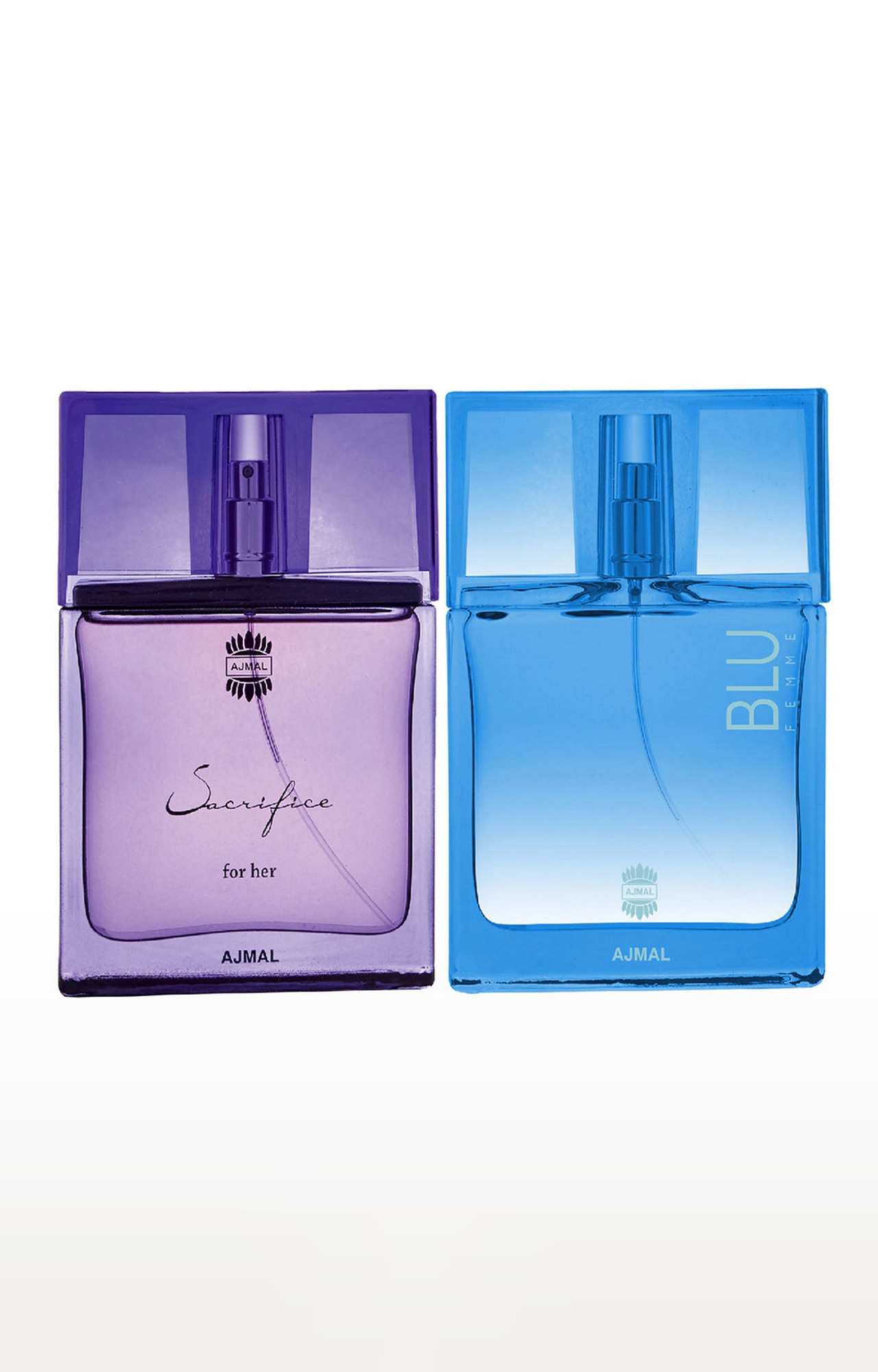 Ajmal Sacrifice for HER EDP Musky Perfume 50ml for Women and Blu Femme EDP Perfume 50ml for Women