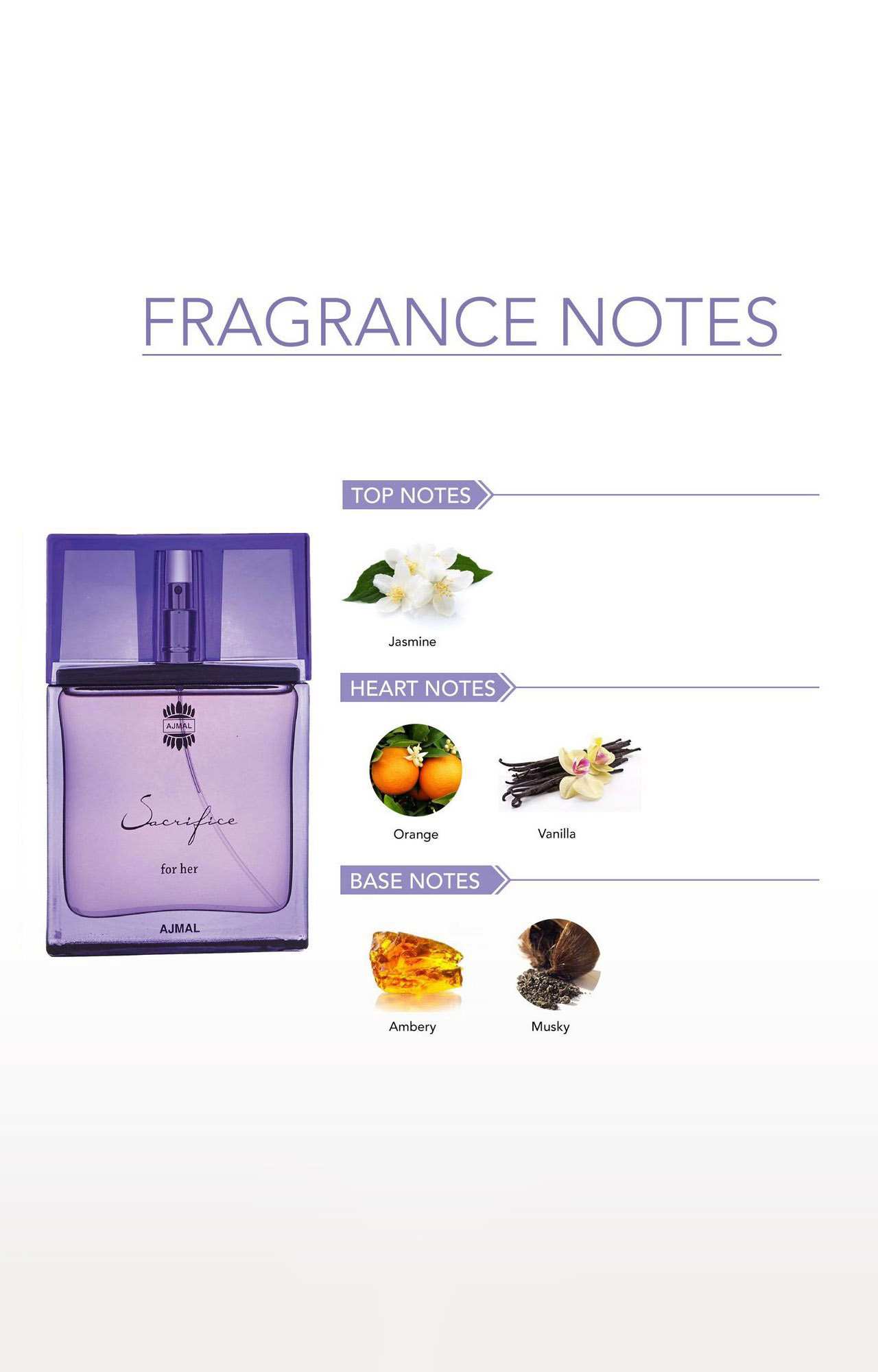 Ajmal Sacrifice for HER EDP Musky Perfume 50ml for Women and