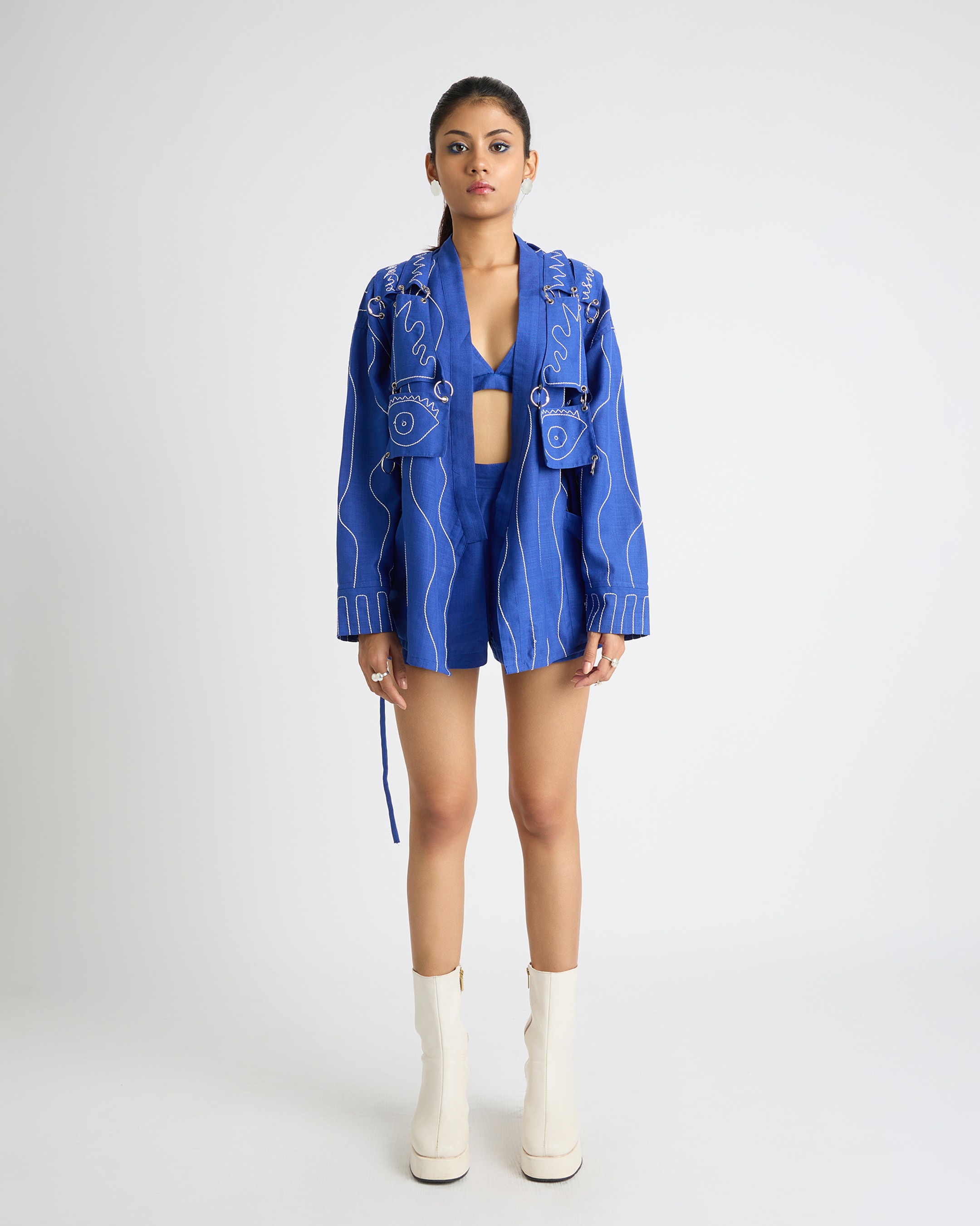 Broken Blue Kimono Jacket