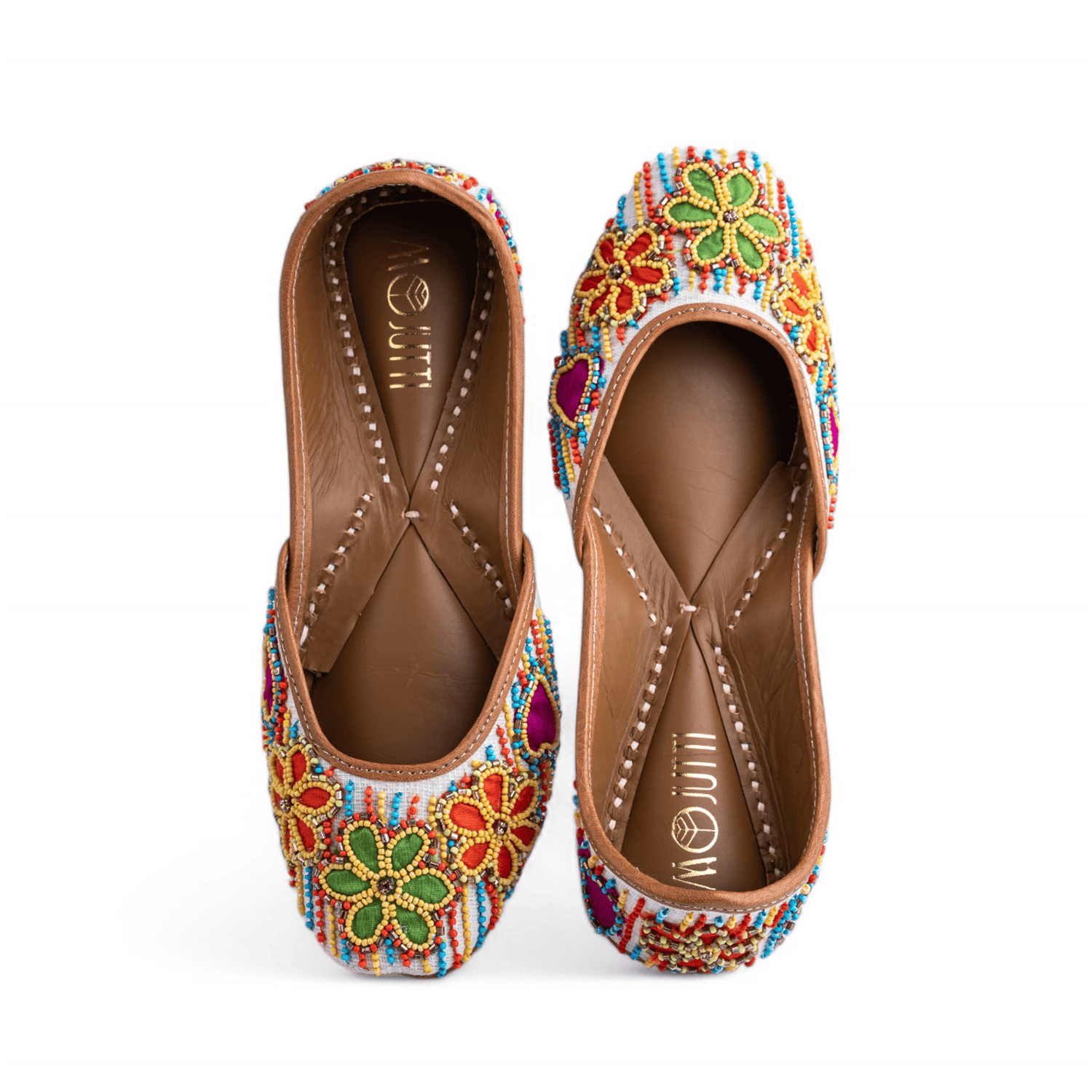 Women  Multicoloured Beaded Jutti