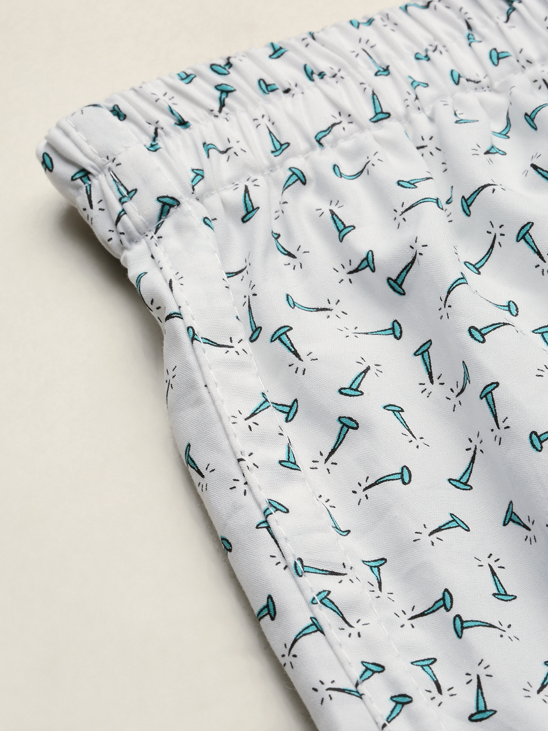 SHOWOFF Men's Printed White Slim fit Boxer