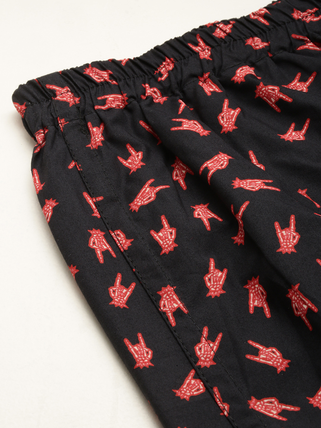 SHOWOFF Men's Printed Black Slim fit Boxer