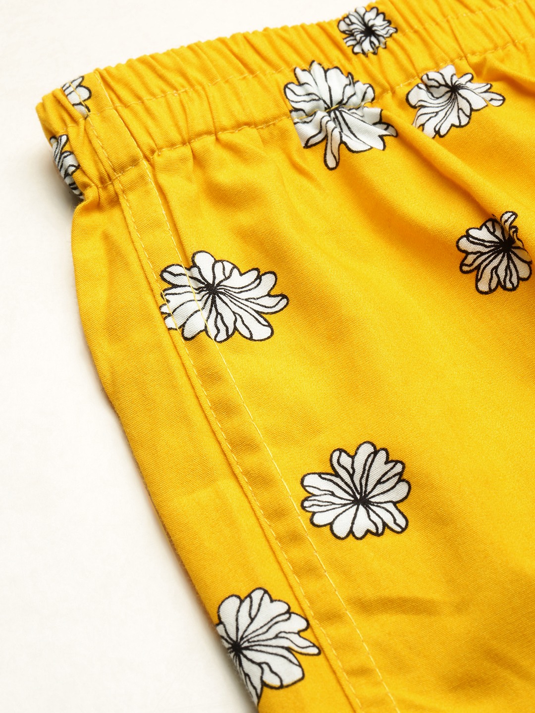 SHOWOFF Men's Printed Yellow Slim fit Boxer