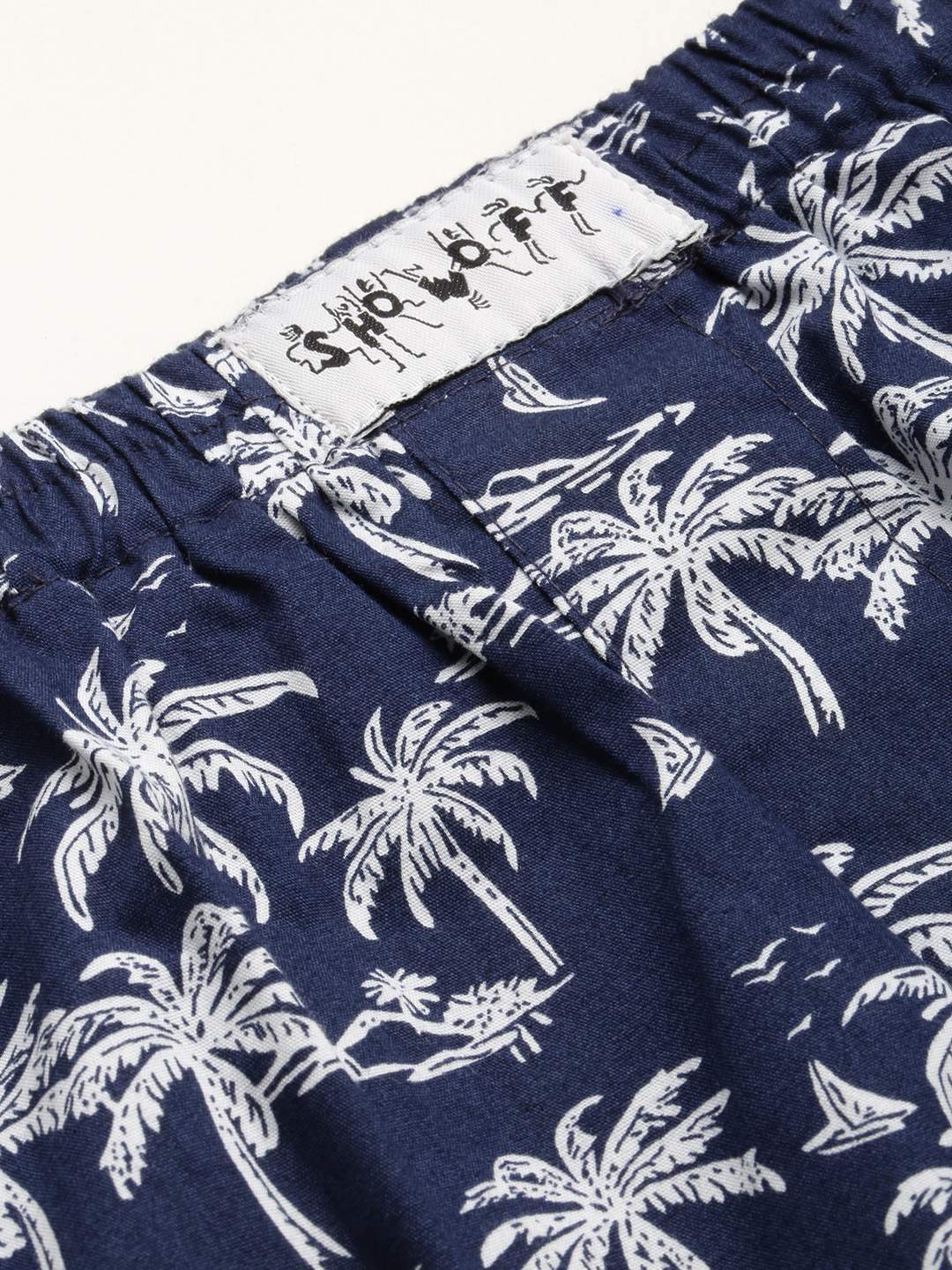 SHOWOFF Men's Printed Navy Blue Slim fit Boxer