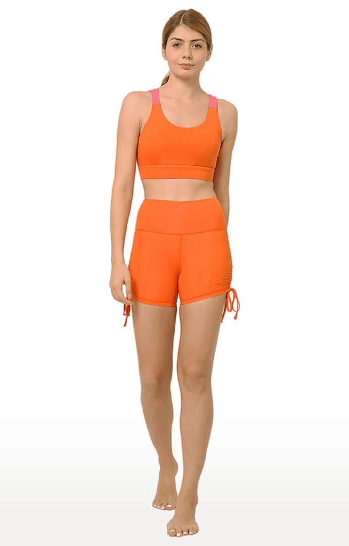 Women's buttR Yoga Sports Bra Orange