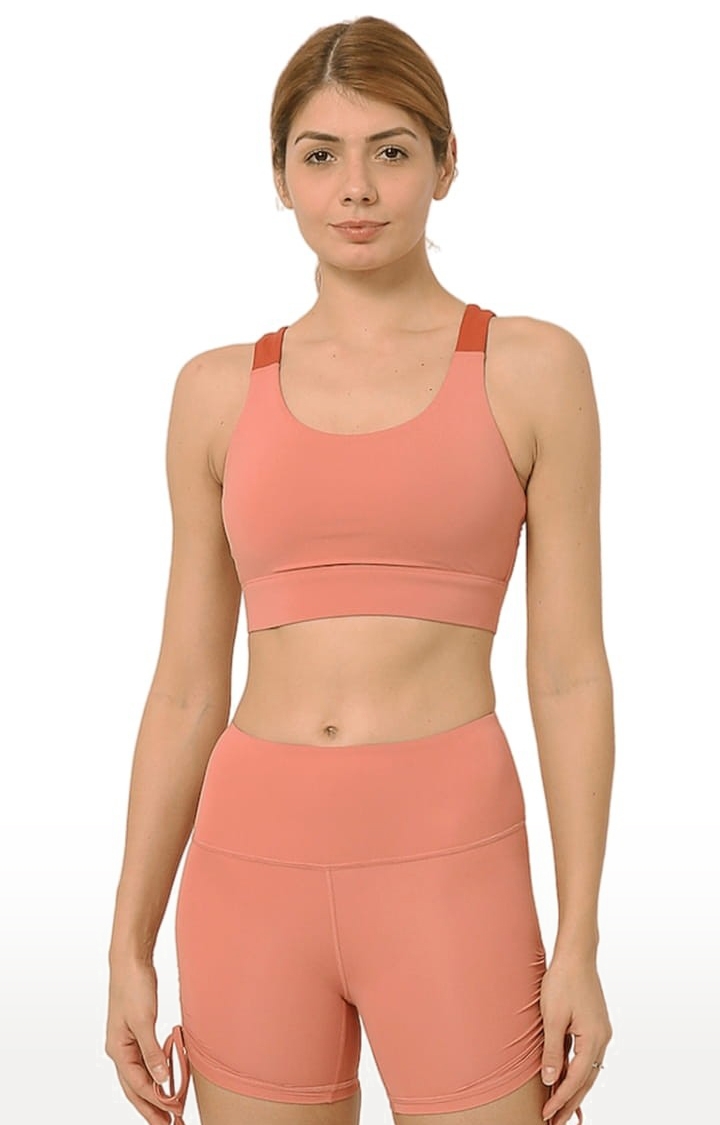 Kosha Yoga Co. | Women's buttR Yoga Sports Bra Pink 0