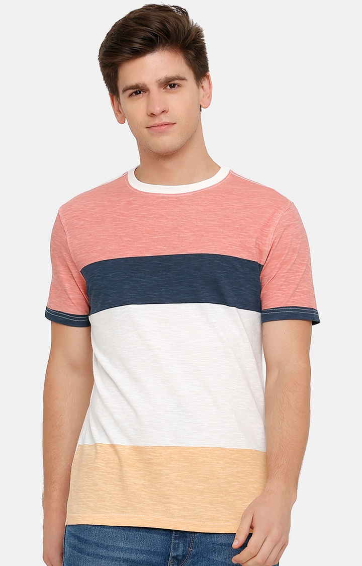 Steenbok | Pink Colourblock T-Shirts 0