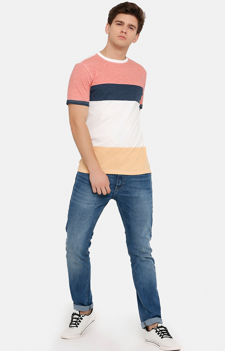 Steenbok | Pink Colourblock T-Shirts 1