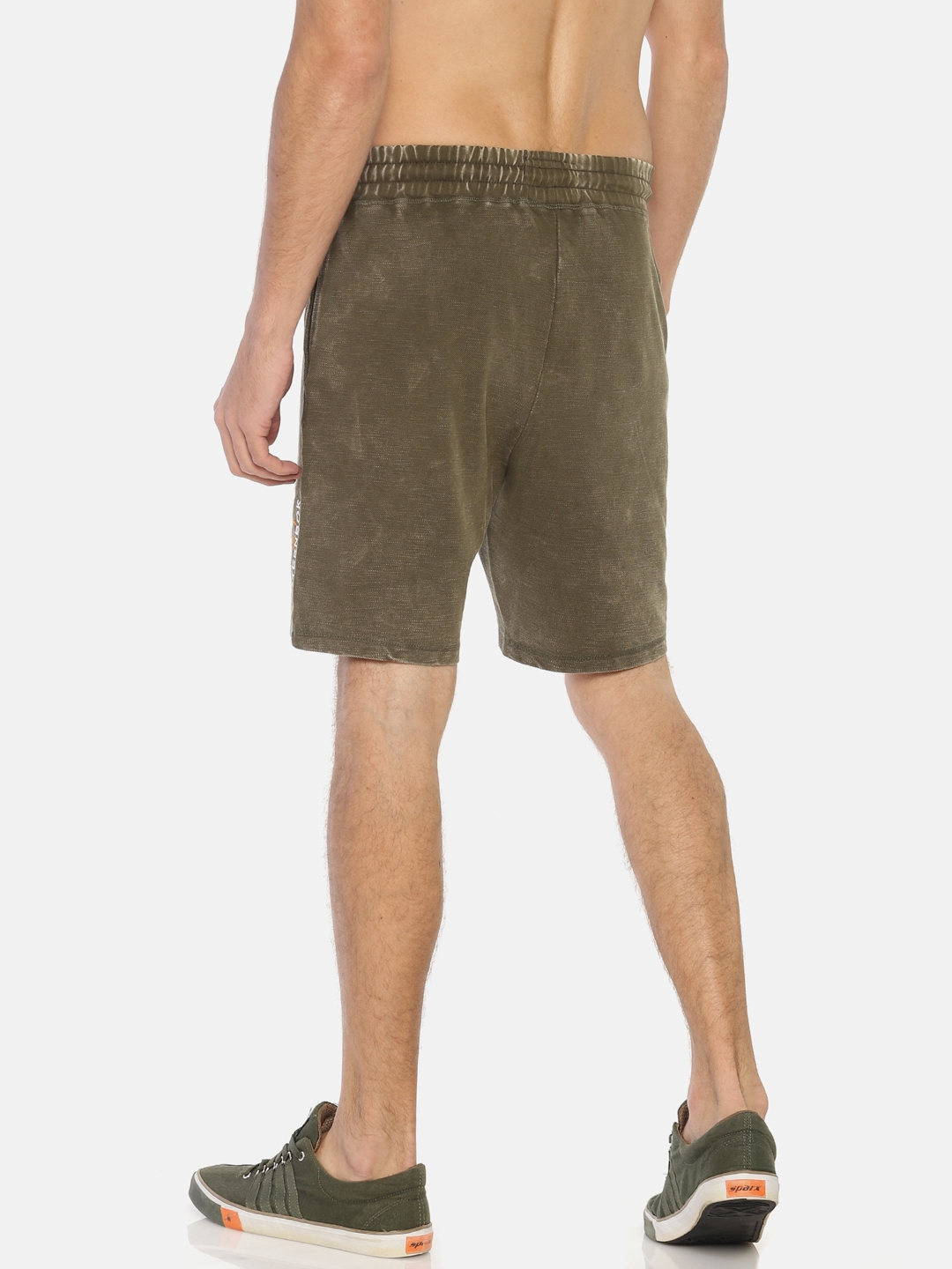 Steenbok | Men's Solid Washed Casual Shorts 2
