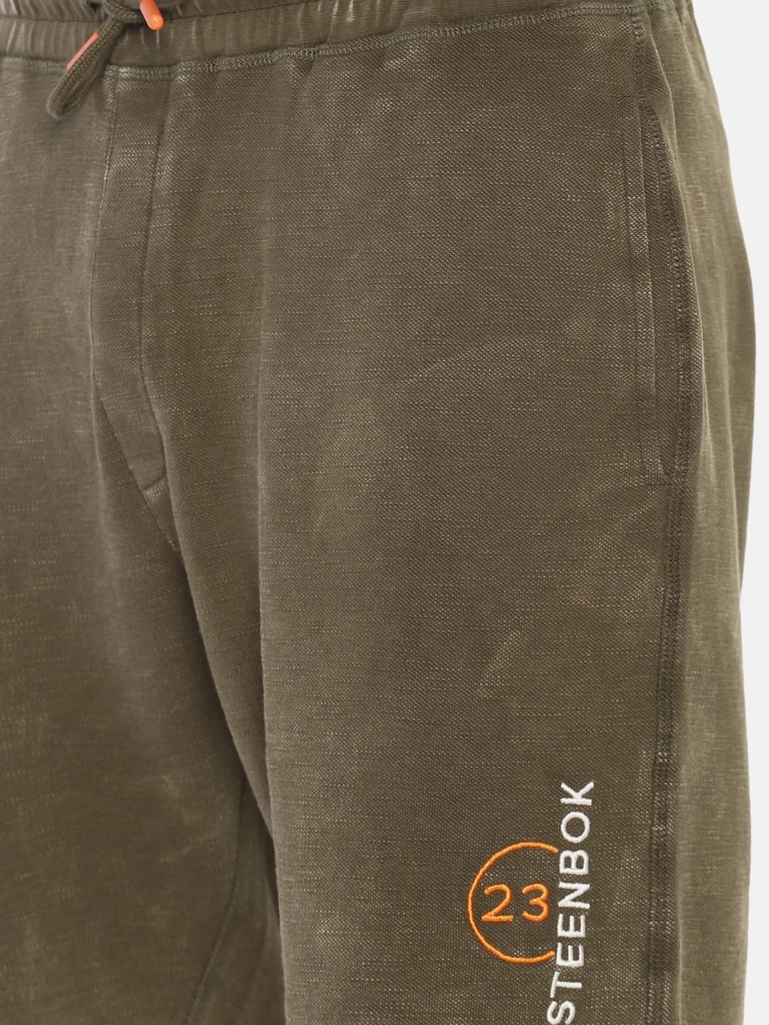 Steenbok | Men's Solid Washed Casual Shorts 4