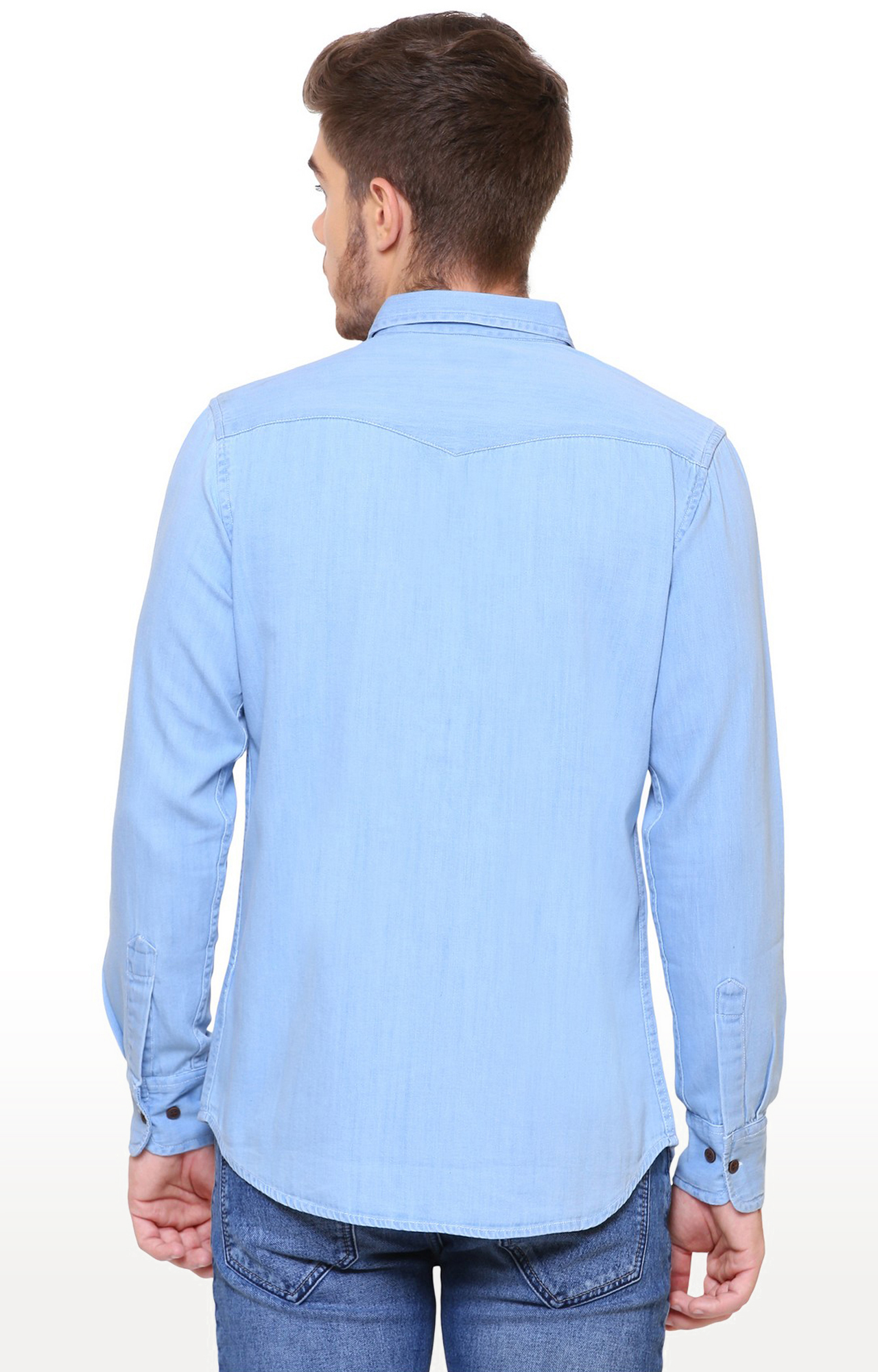 Southbay Men's Icewash Casual Denim Shirt