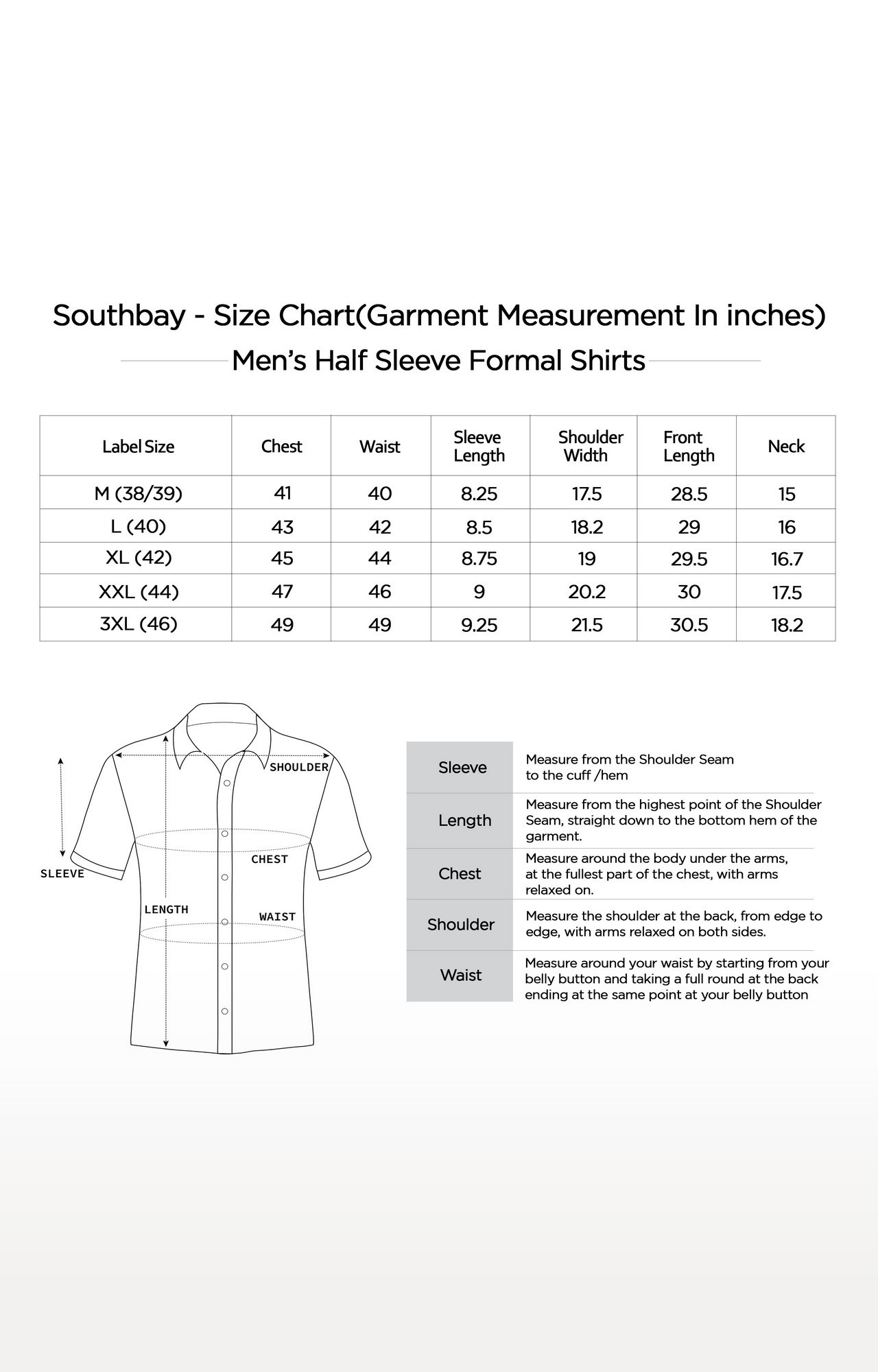 Southbay Men's Salmon Pink Half Sleeve Linen Cotton Formal Shirt