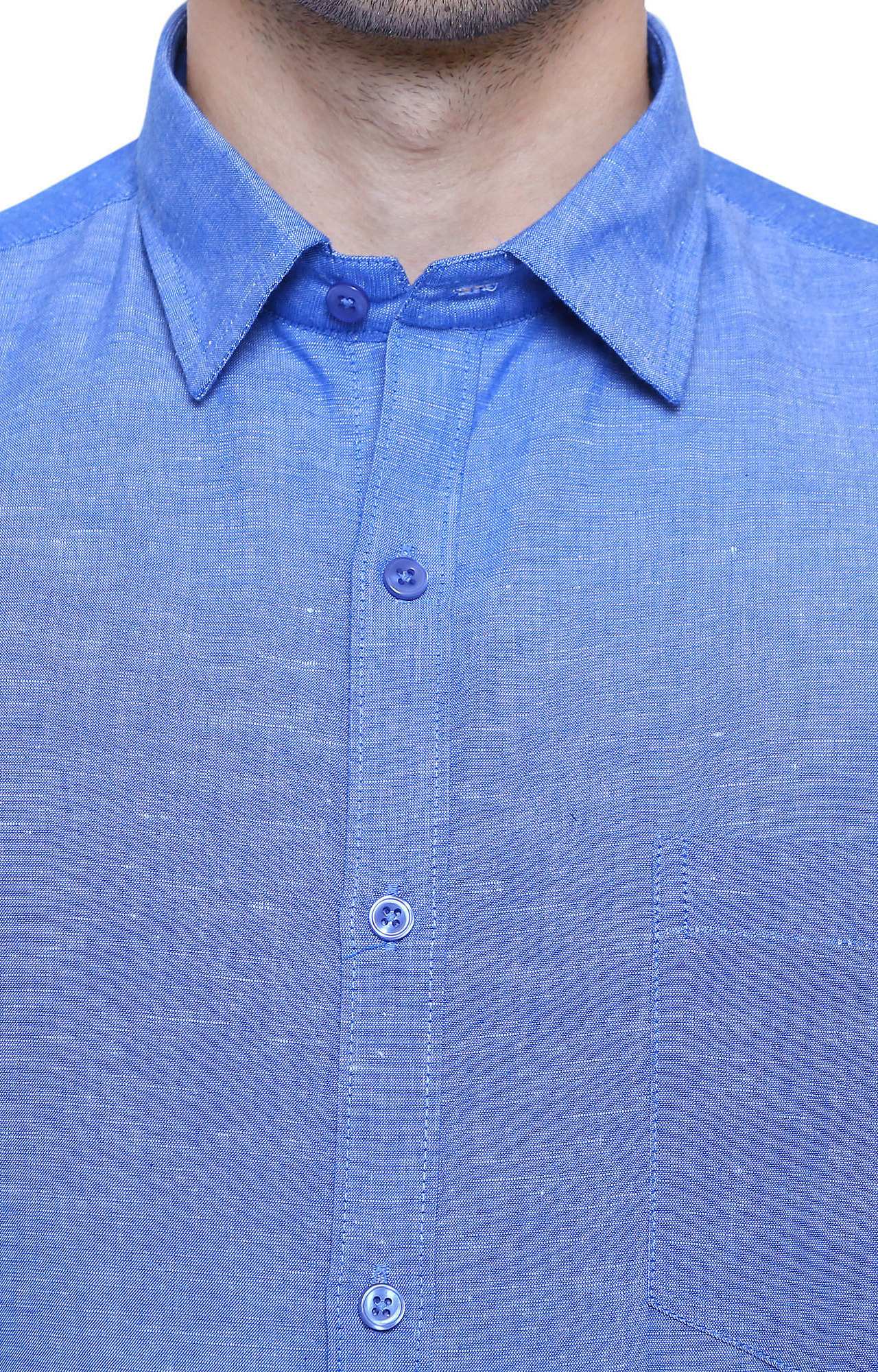Southbay Men's Half Sleeve Linen Cotton Formal Shirt-SBCLHS234