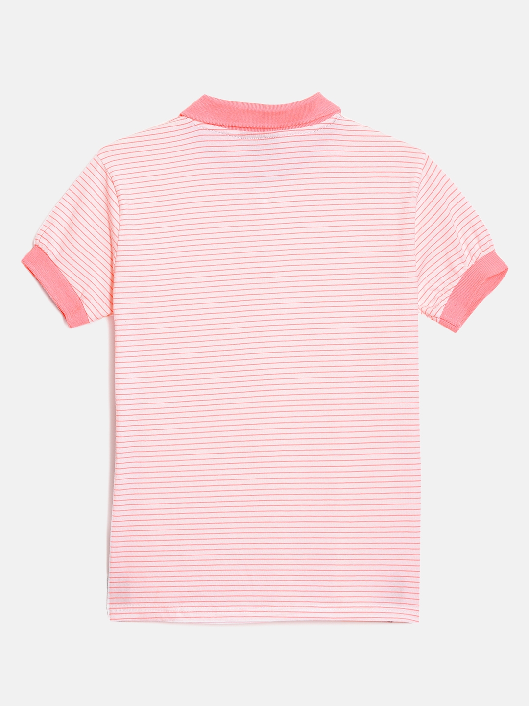 SEYBIL | Seybil Teen girls White cotton striped polo Tshirt 2