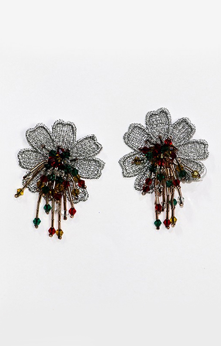 Flower-Shaped Earrings in Rose Gold – Susan Wheeler Design