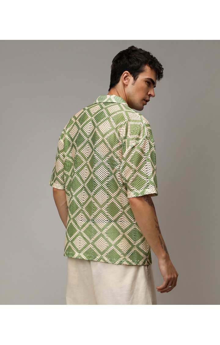 Men's Multicolor Printed Oversized Shirts