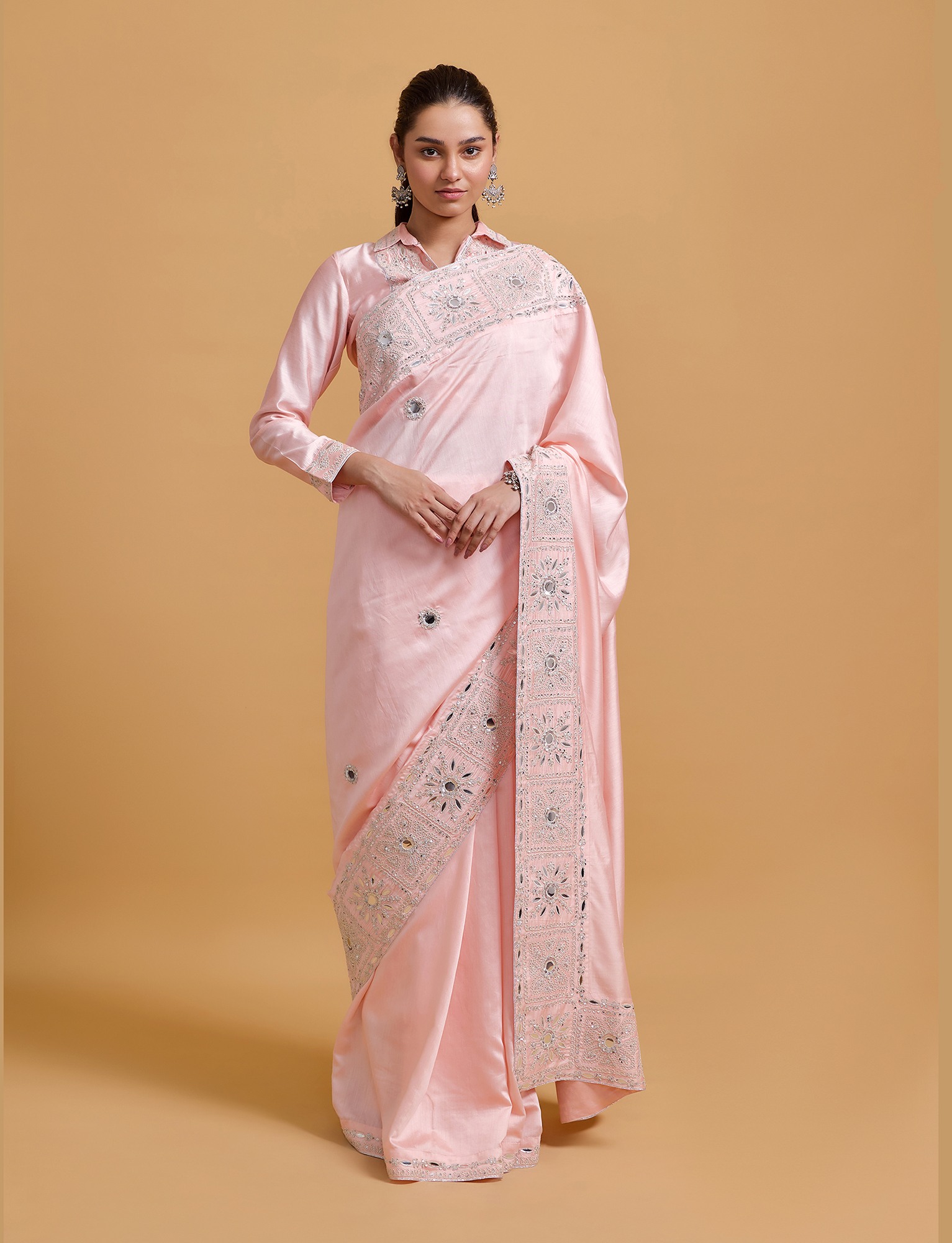 Zeenat Pink Saree