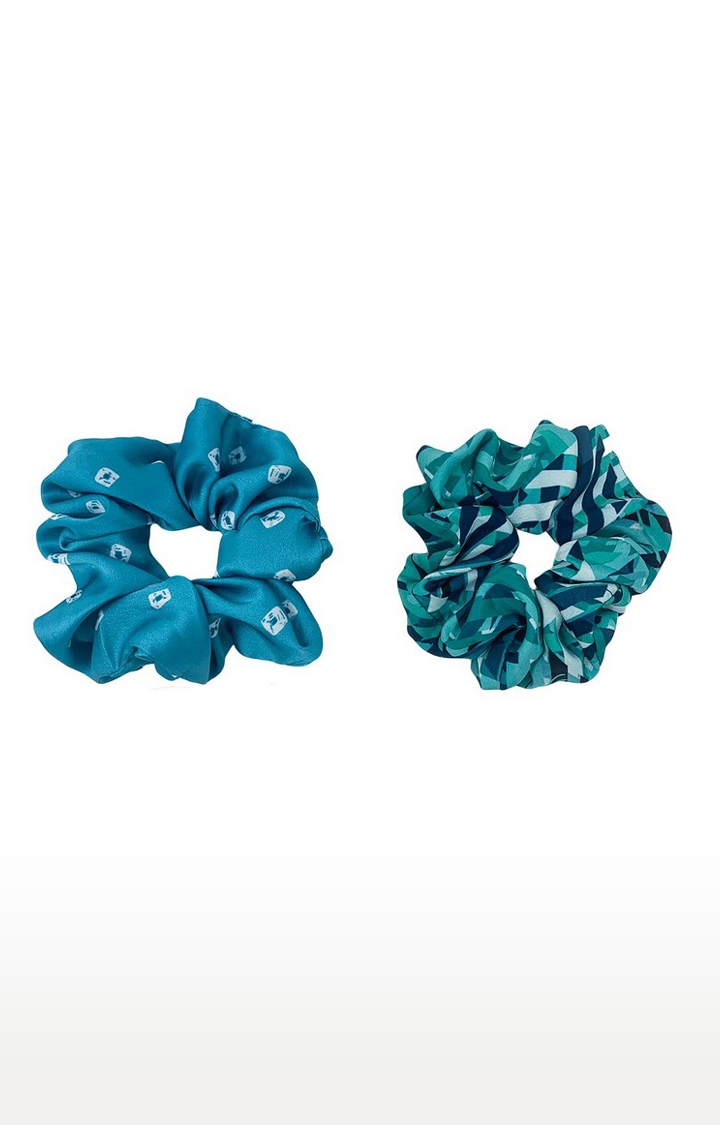Mint & Oak | Mint & Oak Hustle & Bustle Scrunchies for Women - Pack of 2 0