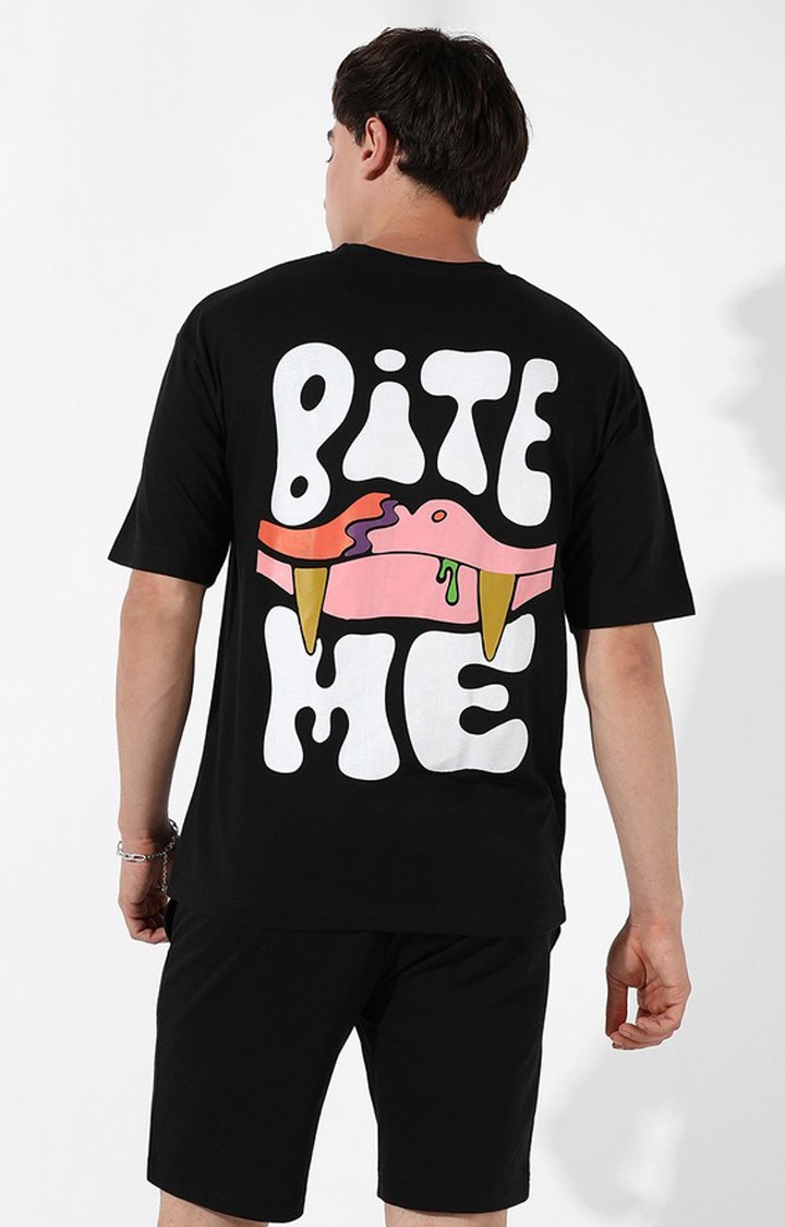 Men's Black Graphics Co-ords