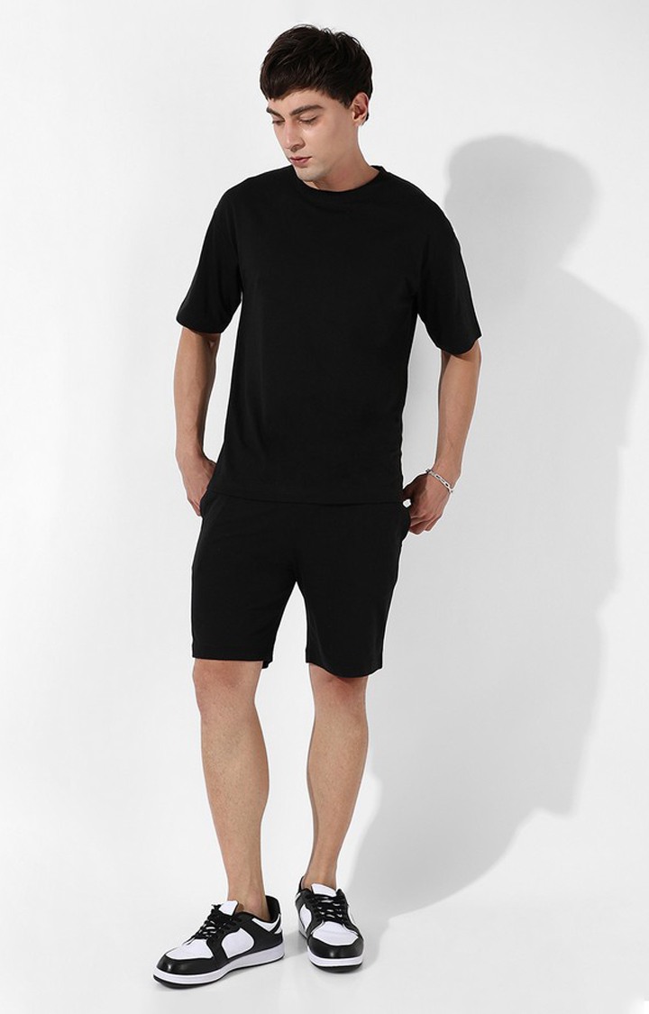 Men's Black Graphics Co-ords