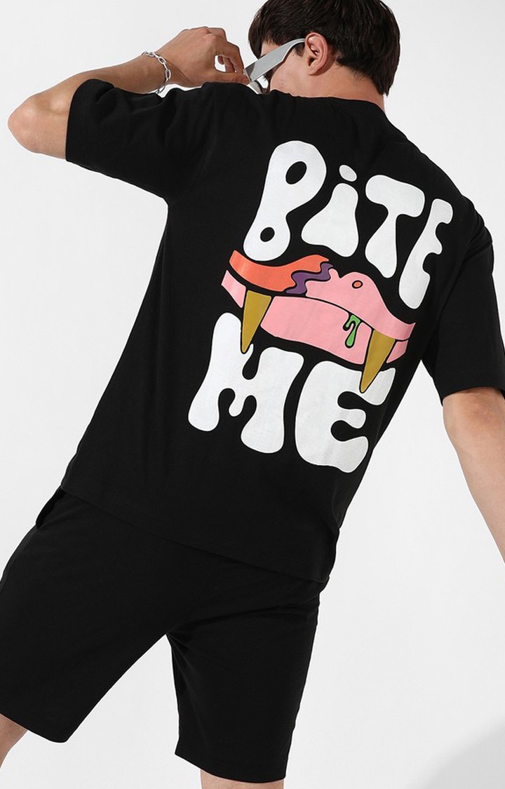 Men's Black Graphics Co-ords