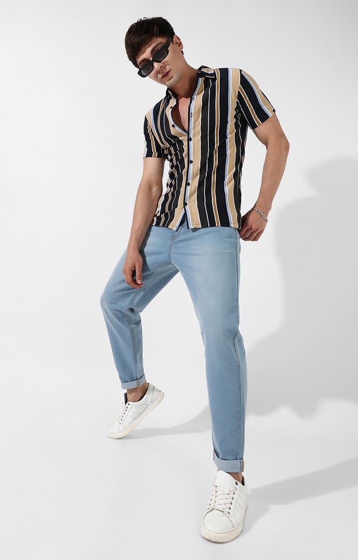 Men's Multi Striped Casual Shirts