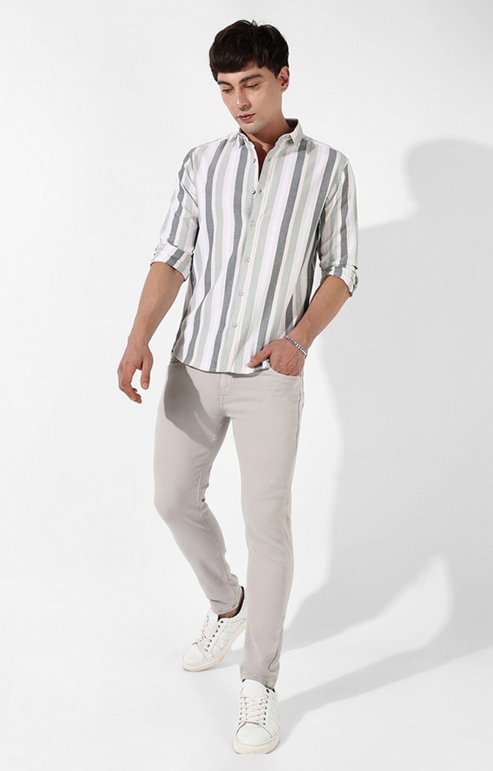 Men's Multi Striped Casual Shirts