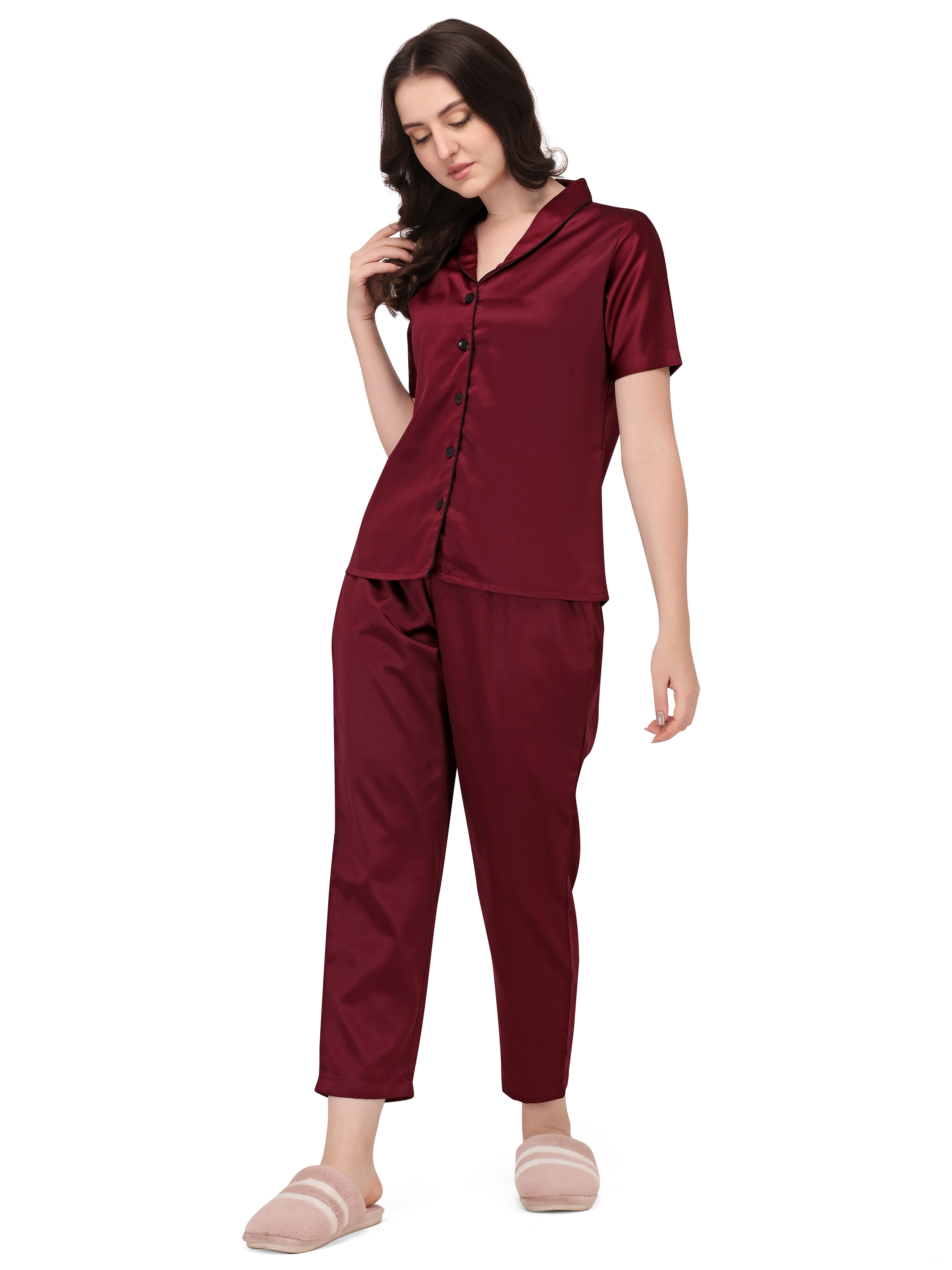 Hosiery Premium Ladies Shirt  pajama Night Suits Pants