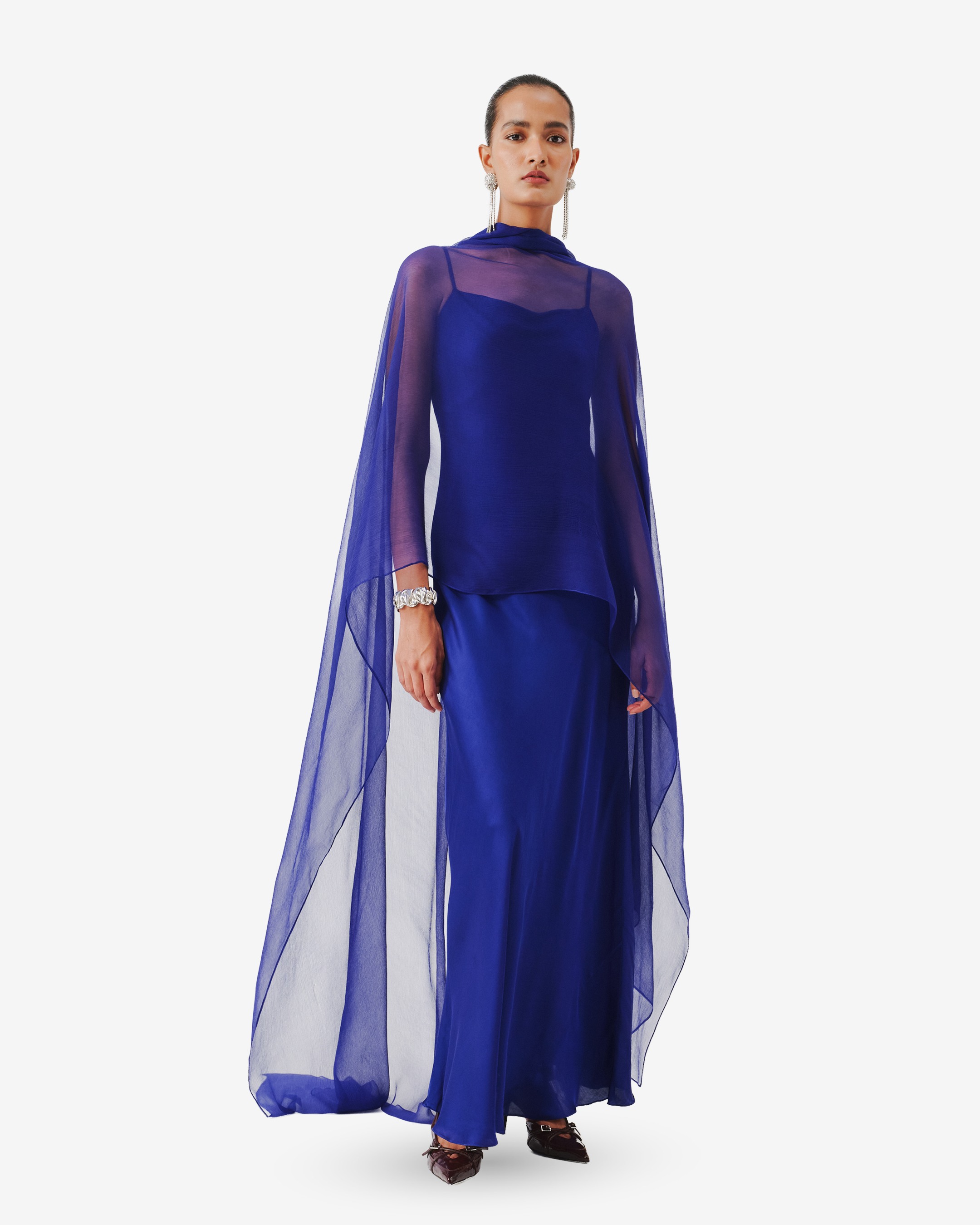 Tyra Slip Dress with Scarf