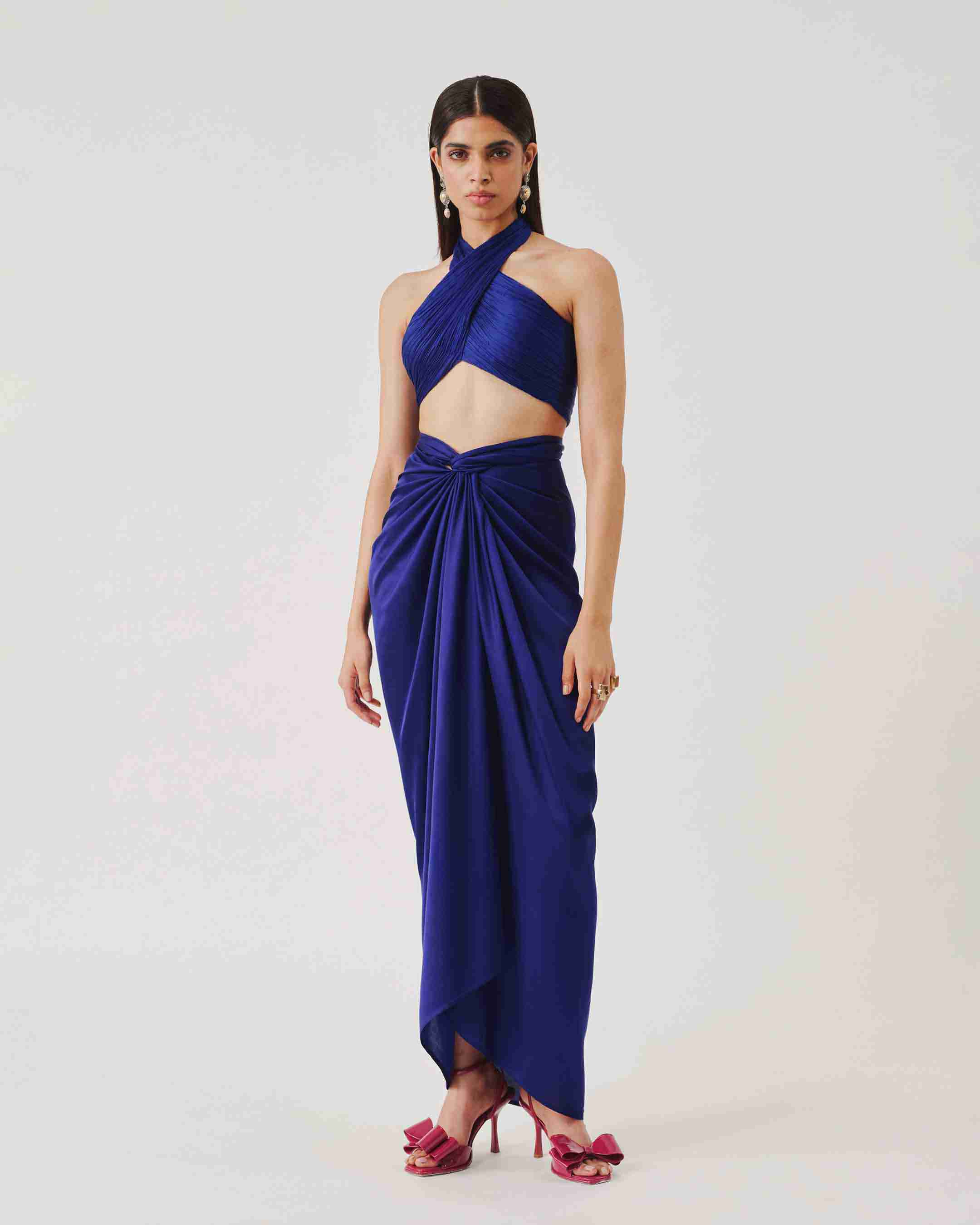 Hope Halter Neck Top with Elastic Back